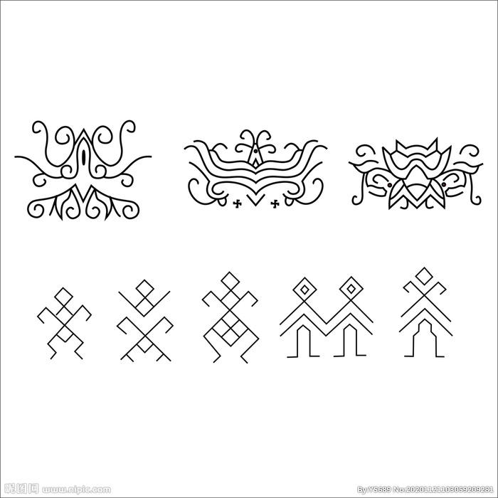 苗族侗族刺绣服饰织锦纹样图片