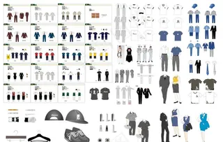 VI 模板 服饰类 全集图片