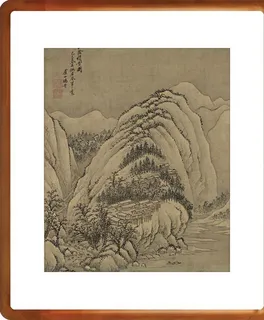 杨晋仿古山水十二开12图片 杨晋仿古山水十二开12图片