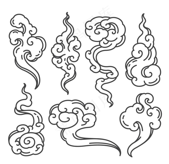 古典中式云纹  图片