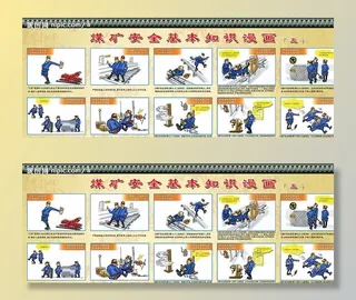 煤矿安全漫画图片