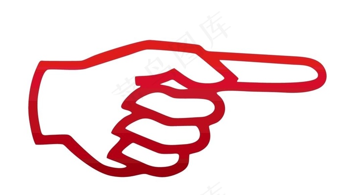 手指指引矢量图形图片