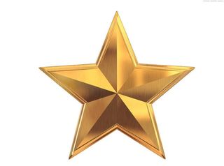 金属质感五角星psd图片