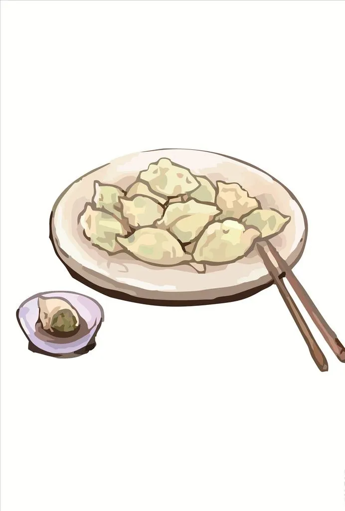 饺子图片ai矢量模版下载