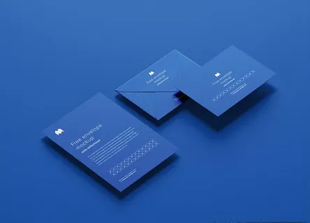 信封信纸样机图片