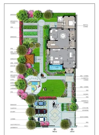 景观绿植设计平面图图片