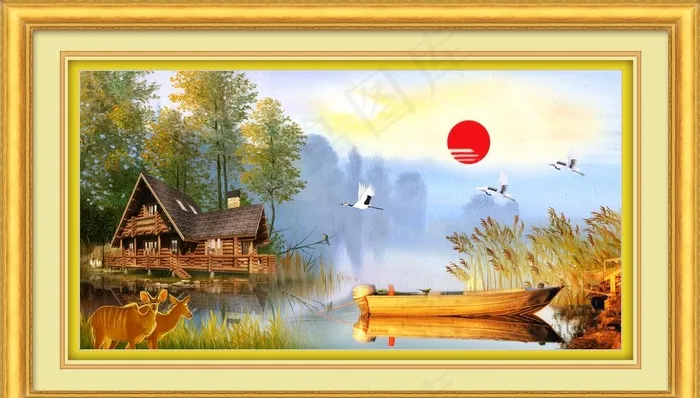 中堂画图片