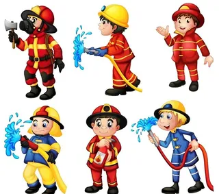 卡通消防员图片