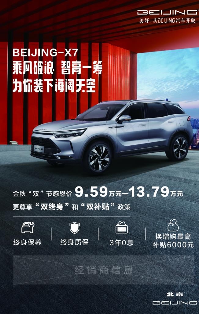 北京汽车 BEIJING-X7图片psd模版下载