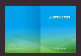 蓝色画册封面图片