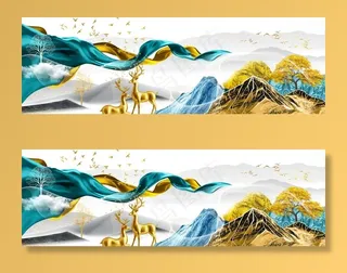 轻奢背景墙图片