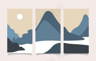 传统日式花纹背景图片