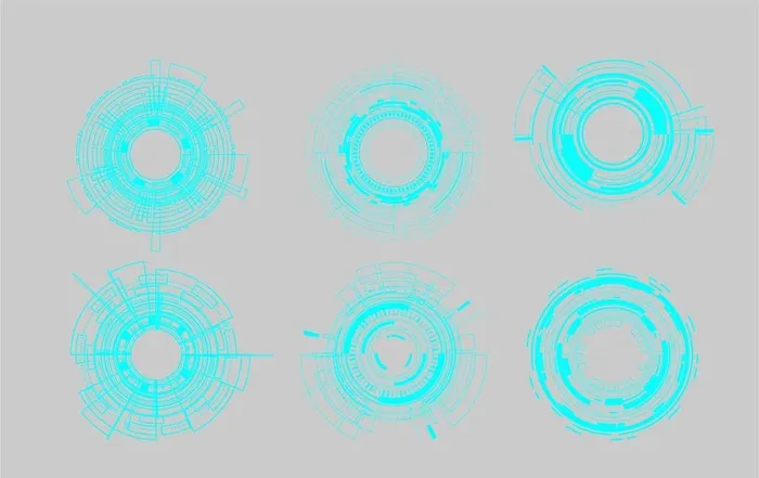 科技感元素图片cdr矢量模版下载