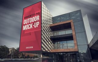 楼体广告样机图片