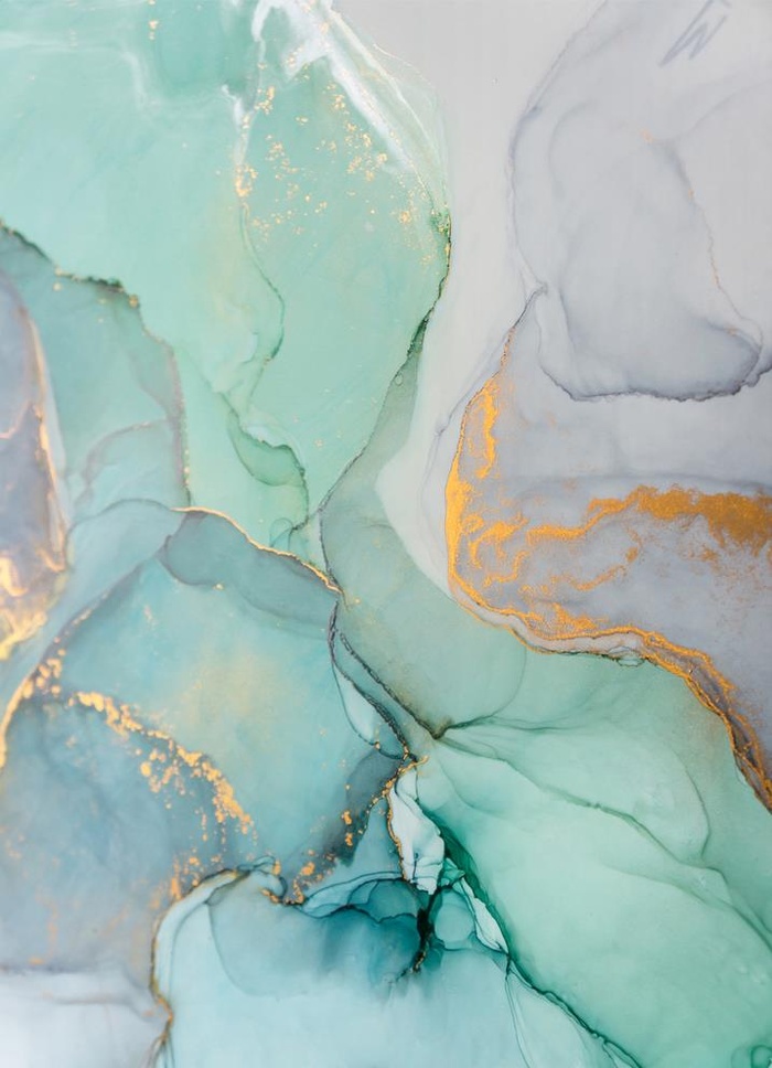 抽象线条晕染纹理鎏金色块装饰画图片