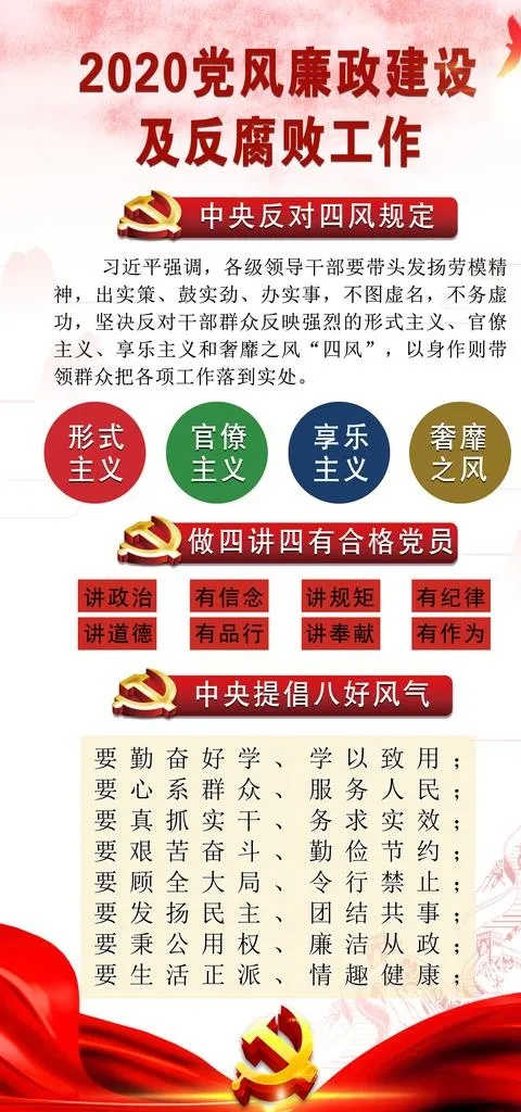 党风廉政图片psd模版下载