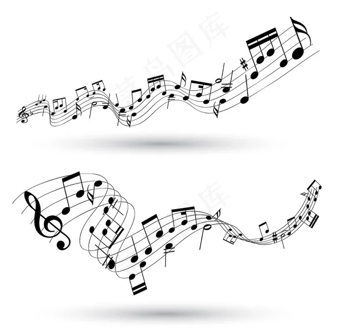 音符 音乐图片eps,ai矢量模版下载