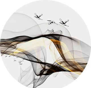 抽象圆形装饰画图片