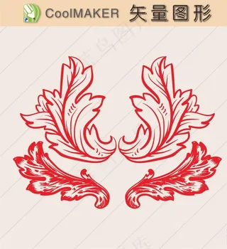 纹理底纹背景剪纸欧式花纹复古图片