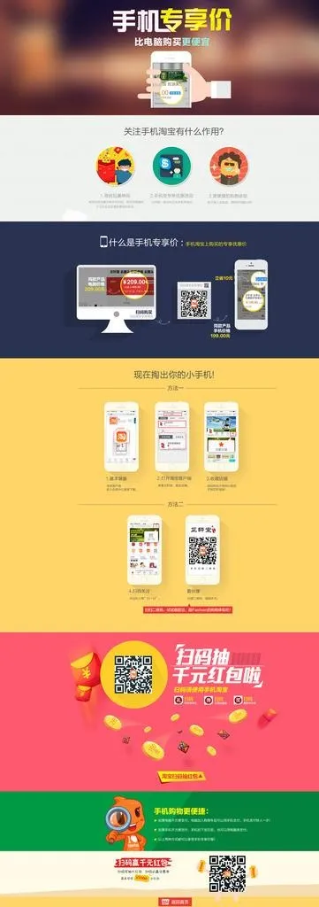 手机店铺页面图片(1920x5000)psd模版下载