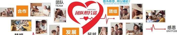 团队照片墙图片cdr矢量模版下载