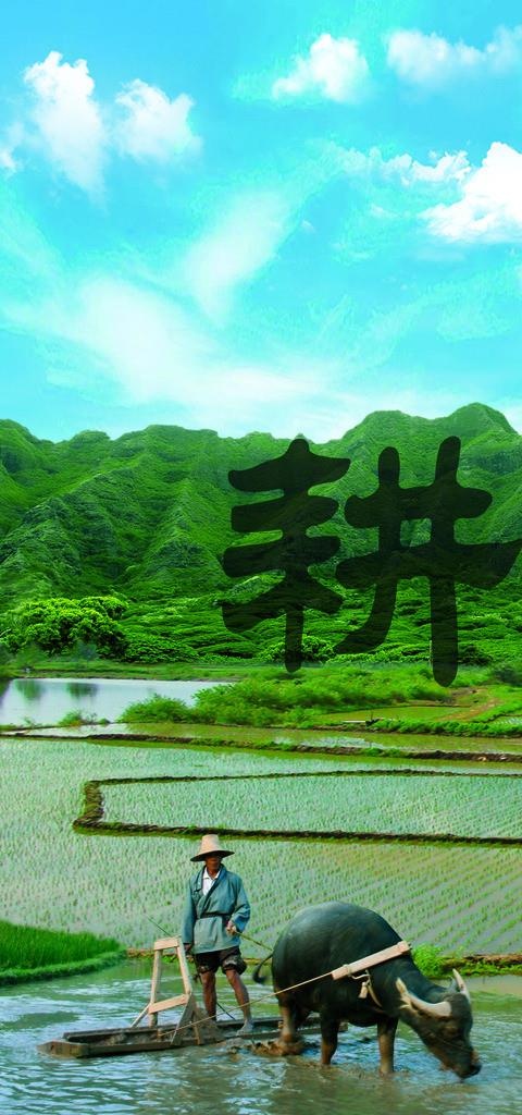 农耕 耕田图片