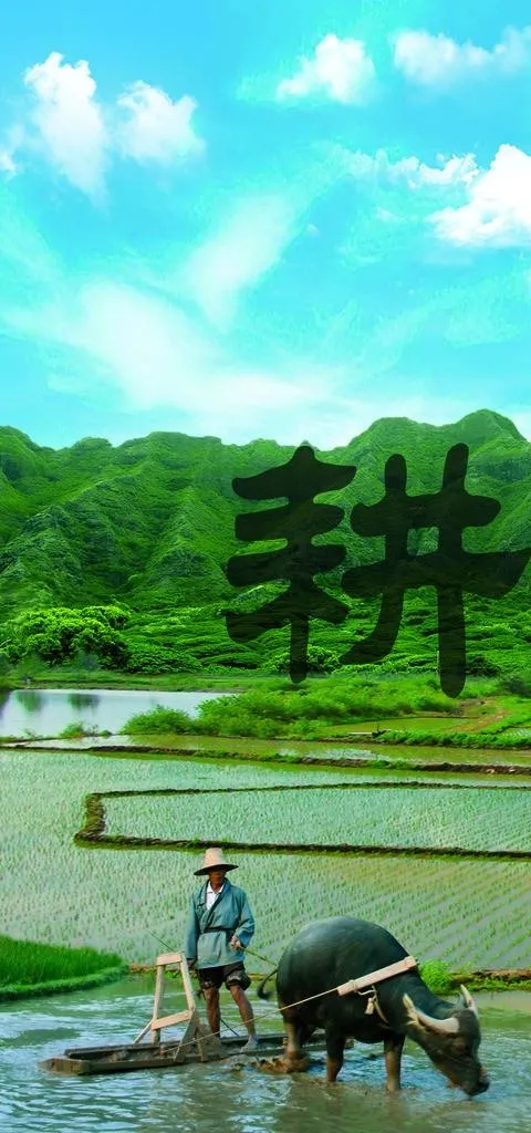 农耕 耕田图片(1280x2559)psd模版下载