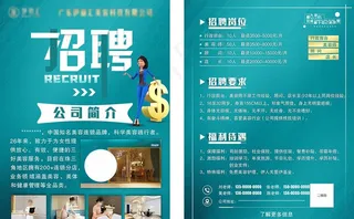 招聘创意传单图片