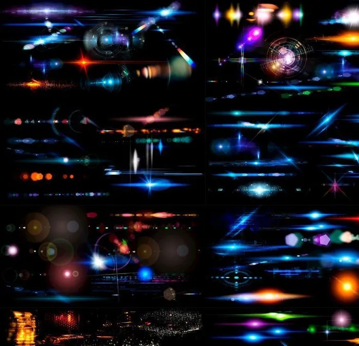 酷炫科幻光效图片(undefinedxundefined)psd模版下载