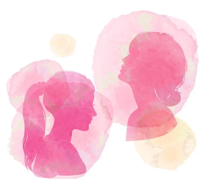 女子侧脸  女子剪影图片ai矢量模版下载