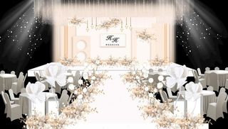 香槟色婚礼图片