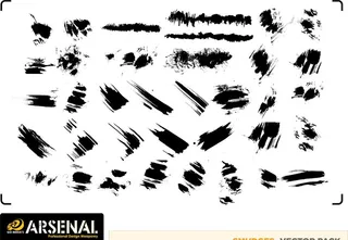 矢量书法笔触图片