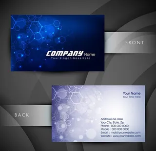 科技名片设计图片