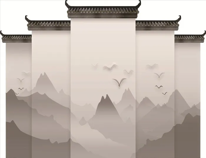 背景墙图片cdr矢量模版下载