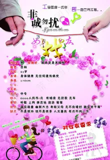 非诚勿扰征婚海报图片