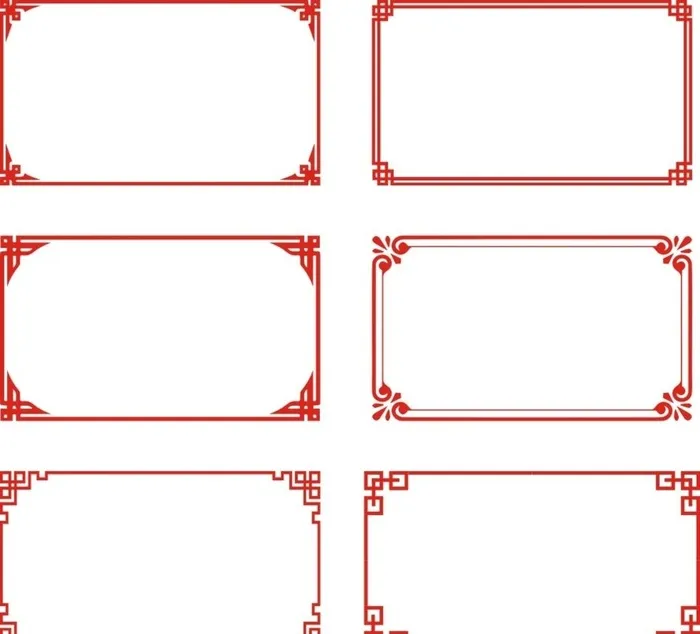 中式边框图片cdr矢量模版下载