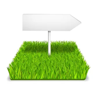 青草 指示牌图片