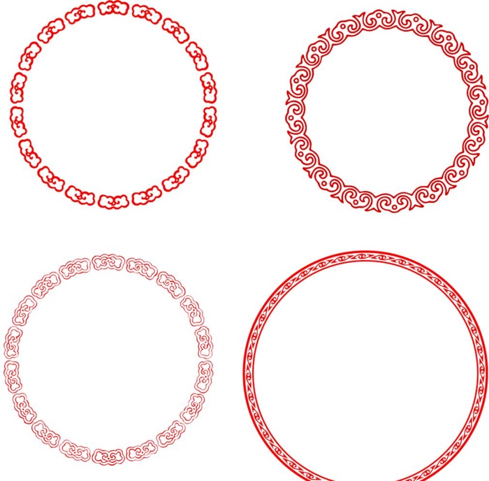 圆形花边图片cdr矢量模版下载