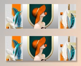 美女装饰画图片