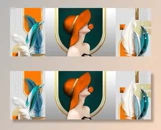 美女装饰画图片