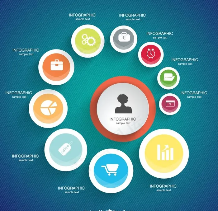 图文分析图片ai矢量模版下载