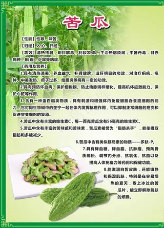 苦瓜功效图片