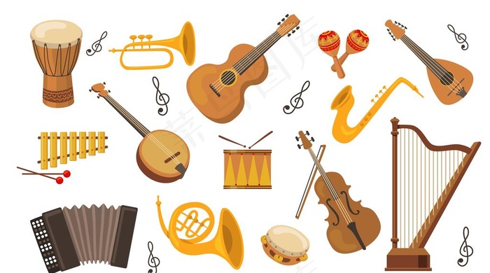 西方乐器图片
