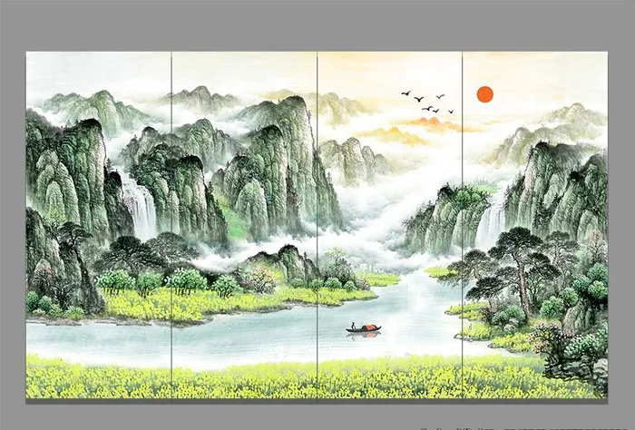 山水国画图片(11811x7087)psd模版下载