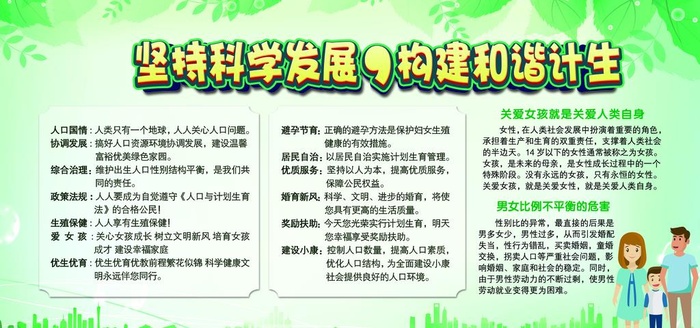 和谐计生社会公益宣传海报素材图片(7087x3543)psd模版下载