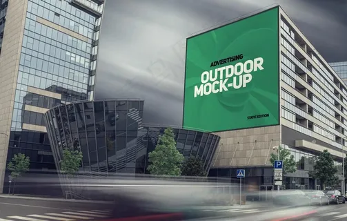 楼体广告样机图片 楼体广告样机图片