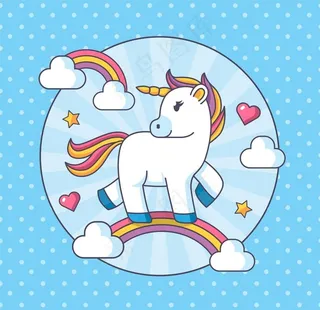 卡通独角兽图片