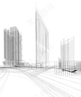 线稿建筑图片 线稿建筑图片