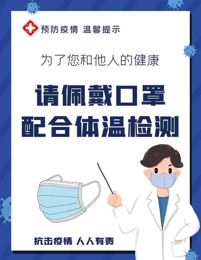 佩戴口罩图片