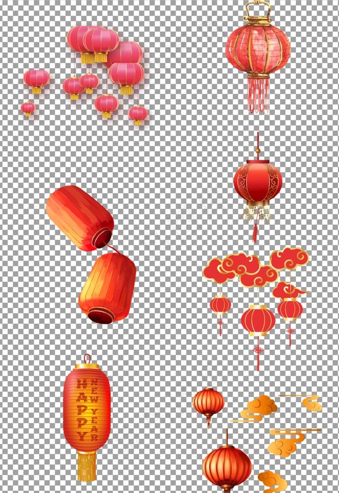 春节喜庆节日灯笼图片